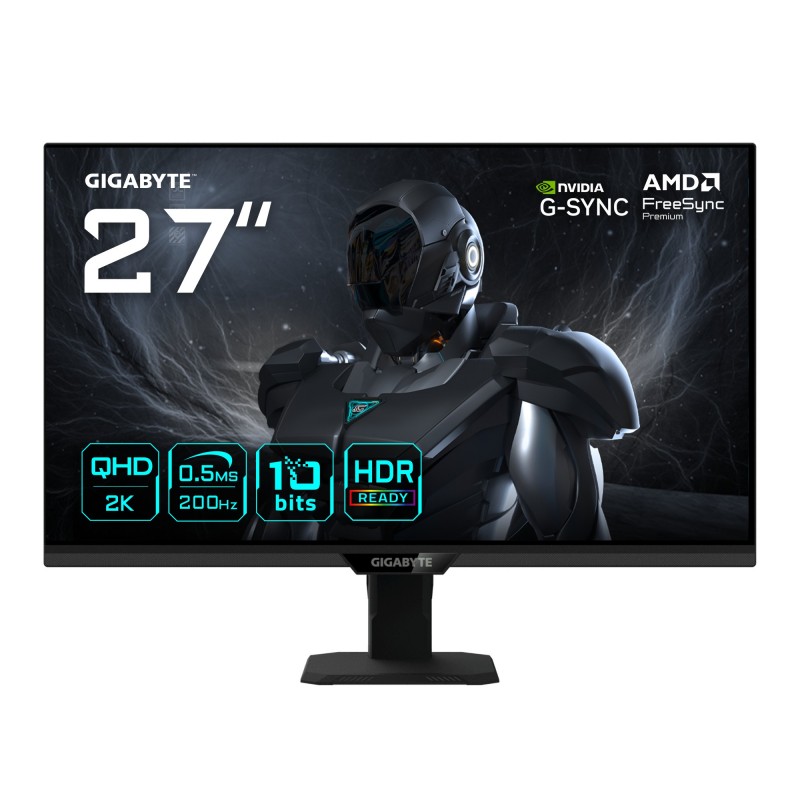 GIGABYTE G27Q20T Monitor Gaming 27" QHD - 27" Quad HD - LED - Negro - 200Hz 20VM0-G27Q20TBT-1EKR