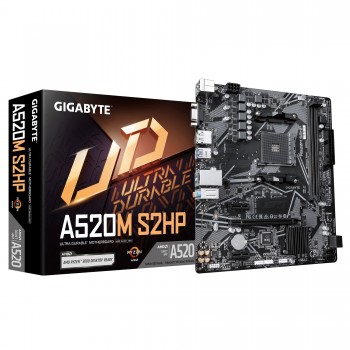 GIGABYTE A520M S2HP Placa Base - Socket AM4 - micro ATX - AMD A520