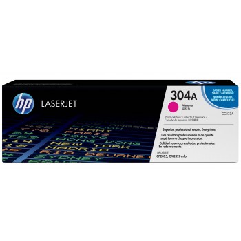Cartucho de tóner original LaserJet 304A magenta CC533A