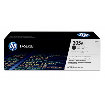 Cartucho de toner original LaserJet HP 305A negro CE410A
