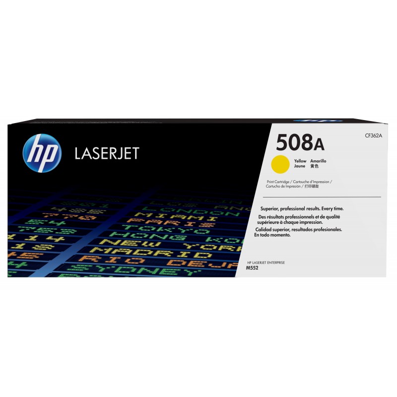 Cartucho de tóner original LaserJet 508A amarillo CF362A