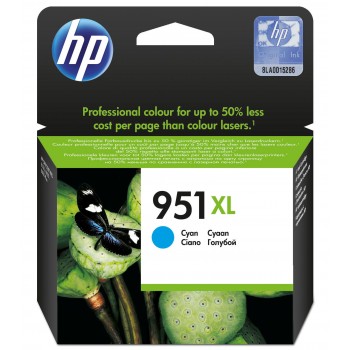 Cartucho de tinta original HP 951XL de alta capacidad cian CN046AE
